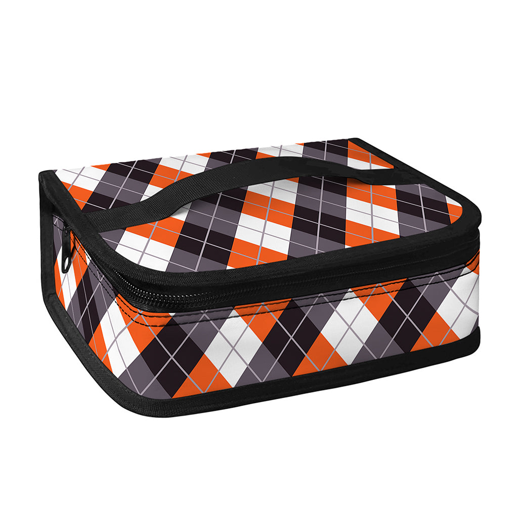 Halloween Party Argyle Pattern Print Small Lunch Bag