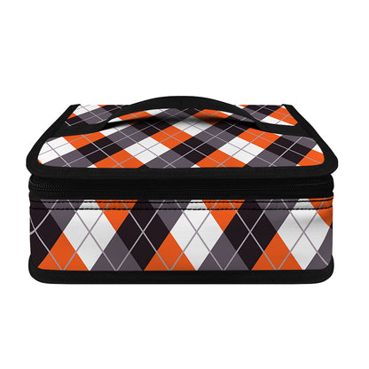 Halloween Party Argyle Pattern Print Small Lunch Bag