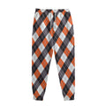 Halloween Party Argyle Pattern Print Sweatpants