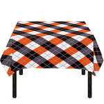 Halloween Party Argyle Pattern Print Tablecloth
