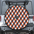 Halloween Party Argyle Pattern Print Tire Cover With Camera Hole