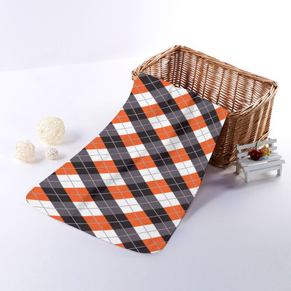 Halloween Party Argyle Pattern Print Towel