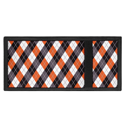 Halloween Party Argyle Pattern Print Trifold Wallet
