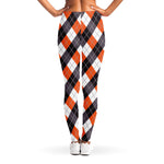 Halloween Party Argyle Pattern Print Women's Leggings