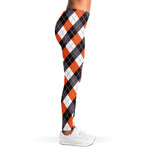 Halloween Party Argyle Pattern Print Women's Leggings