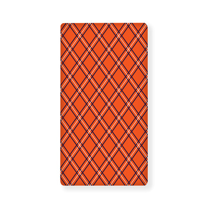 Halloween Plaid Pattern Print Baby Crib Sheet
