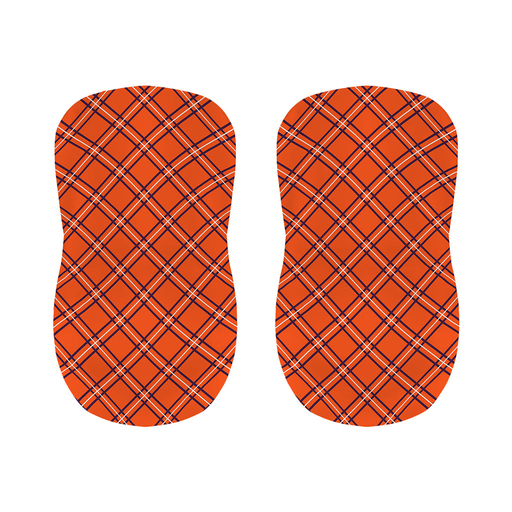 Halloween Plaid Pattern Print Bar Stool Covers