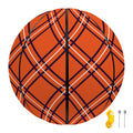 Halloween Plaid Pattern Print Basketball