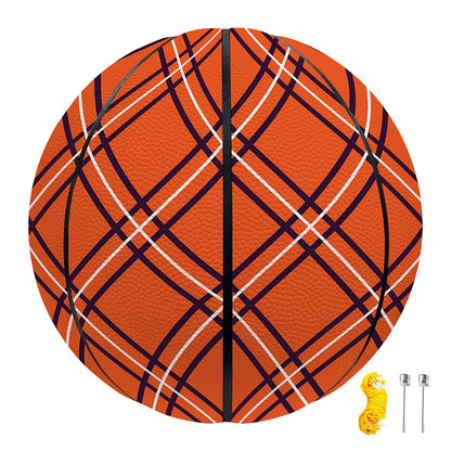 Halloween Plaid Pattern Print Basketball