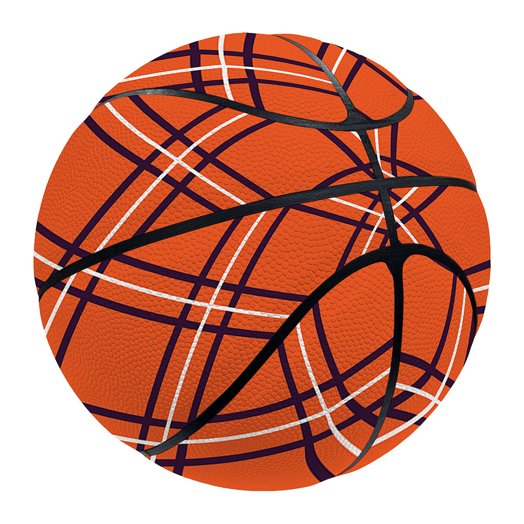 Halloween Plaid Pattern Print Basketball