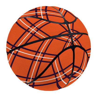 Halloween Plaid Pattern Print Basketball