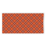 Halloween Plaid Pattern Print Beach Towel
