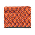 Halloween Plaid Pattern Print Bifold Wallet