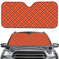 Halloween Plaid Pattern Print Car Windshield Sun Shade
