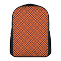 Halloween Plaid Pattern Print Casual Backpack