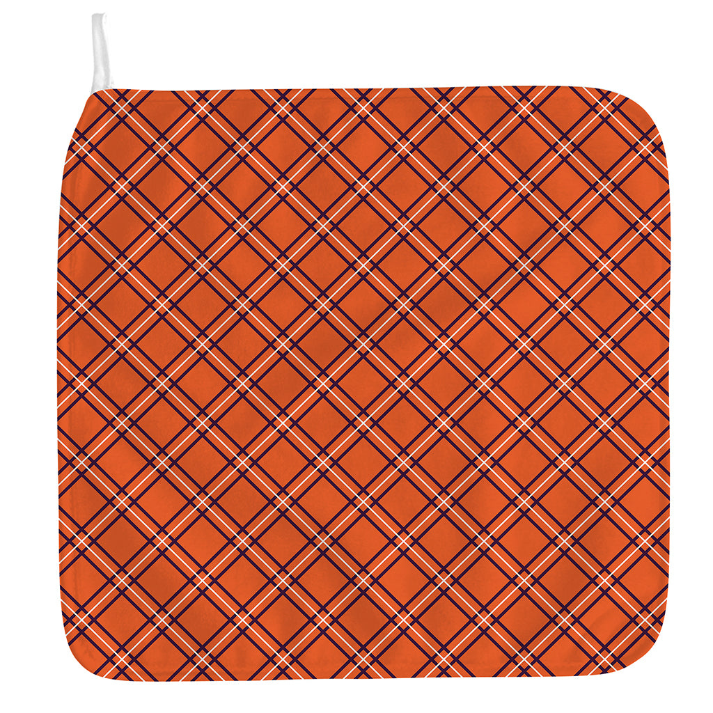 Halloween Plaid Pattern Print Hand Towel