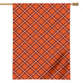 Halloween Plaid Pattern Print House Flag