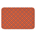 Halloween Plaid Pattern Print Indoor Door Mat
