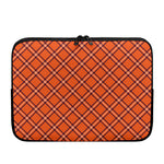 Halloween Plaid Pattern Print Laptop Sleeve