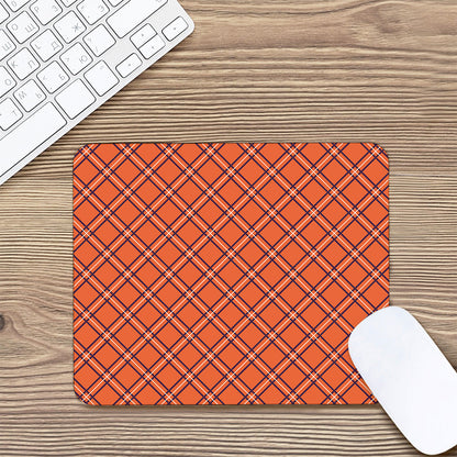 Halloween Plaid Pattern Print Mouse Pad