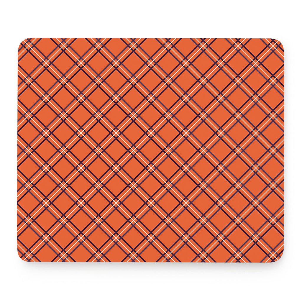 Halloween Plaid Pattern Print Mouse Pad