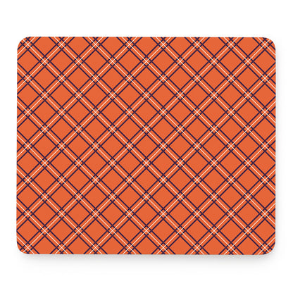 Halloween Plaid Pattern Print Mouse Pad