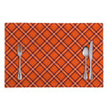 Halloween Plaid Pattern Print Placemat