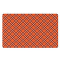 Halloween Plaid Pattern Print Polyester Doormat
