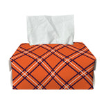 Halloween Plaid Pattern Print Rectangle Tissue Box Cover