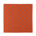 Halloween Plaid Pattern Print Silk Bandana