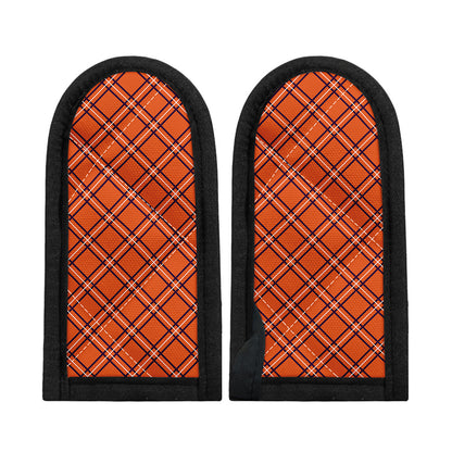 Halloween Plaid Pattern Print Skillet Handle Cover