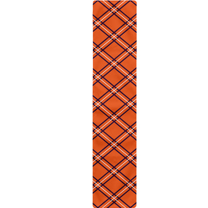 Halloween Plaid Pattern Print Table Runner