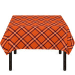 Halloween Plaid Pattern Print Tablecloth