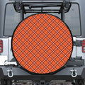 Halloween Plaid Pattern Print Tire Cover