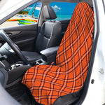 Halloween Plaid Pattern Print Waterproof Car Seat Cover