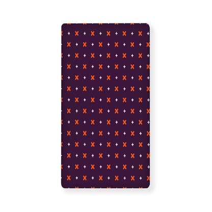 Halloween Plus And Cross Pattern Print Baby Crib Sheet
