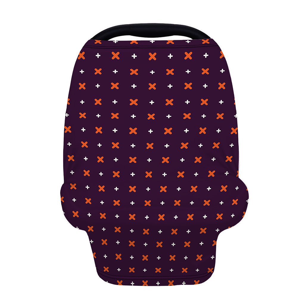 Halloween Plus And Cross Pattern Print Baby Seat Cover