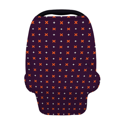 Halloween Plus And Cross Pattern Print Baby Seat Cover