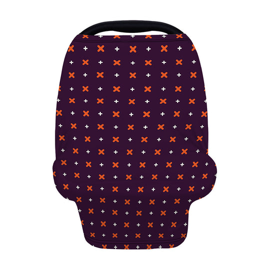 Halloween Plus And Cross Pattern Print Baby Seat Cover