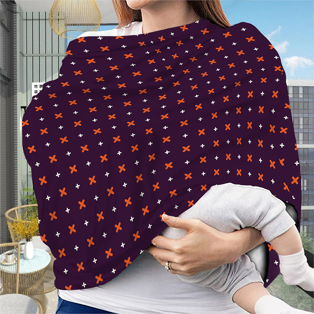 Halloween Plus And Cross Pattern Print Baby Seat Cover