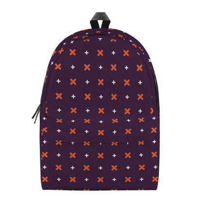 Halloween Plus And Cross Pattern Print Backpack