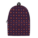 Halloween Plus And Cross Pattern Print Backpack