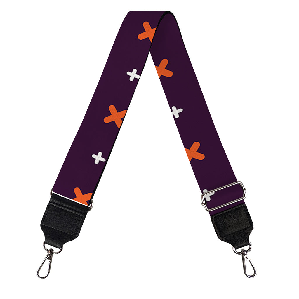 Halloween Plus And Cross Pattern Print Bag Strap