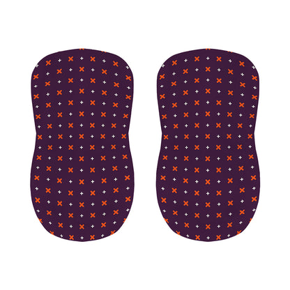 Halloween Plus And Cross Pattern Print Bar Stool Covers