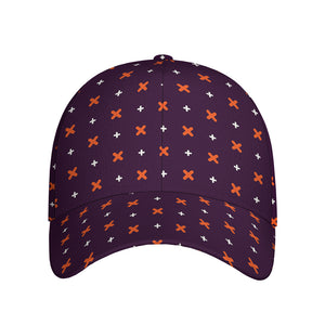 Halloween Plus And Cross Pattern Print Baseball Cap