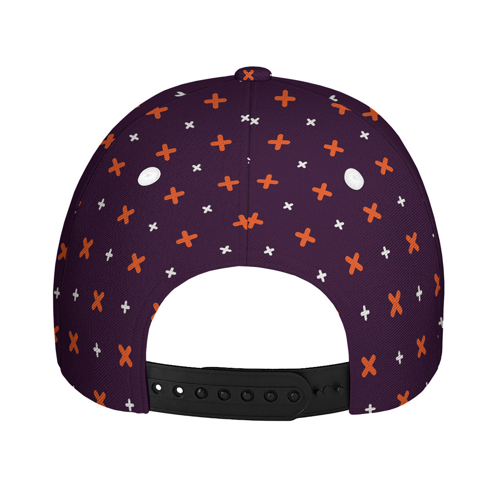 Halloween Plus And Cross Pattern Print Baseball Cap