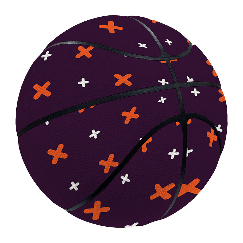 Halloween Plus And Cross Pattern Print Basketball