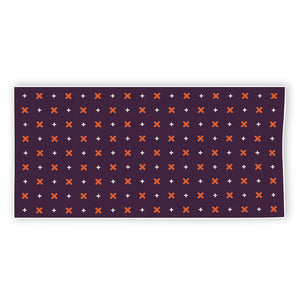 Halloween Plus And Cross Pattern Print Beach Towel