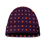 Halloween Plus And Cross Pattern Print Beanie