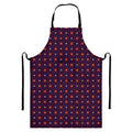 Halloween Plus And Cross Pattern Print Bib Apron With Pocket